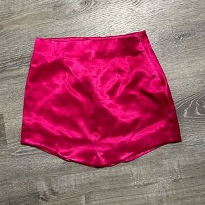 Zara Pink satin skirt